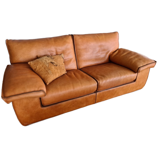 Roche Bobois 3zits Bank, Model Ascot, Zeer Goede Conditie. 1