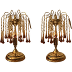 Teardrop Tafellampen Gefumeerd Rook Murano Hollywood thumbnail 1