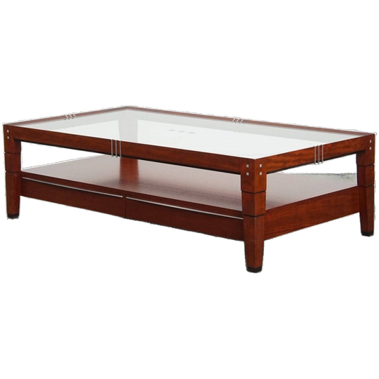 Prachtige Art Deco Salontafel Van Schuitema Uit De Decoforma Serie Met Een Glazen Blad En 4 Lades 1
