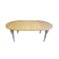 Witte Landelijke Ronde Uitschuifbare Tafel 120-201 Cm