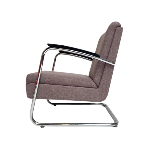 Lavendelkleurige Eminent Fauteuil Van Ahrend De Cirkel, 1950