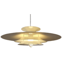 Vintage Deense Schalenlamp Van Vitrika