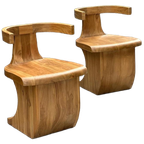 Massief Houten S Shape Stoel (meerdere Stuks In Stock) thumbnail 1