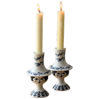 Set Of 2 Vintage Bjørn Wiinblad Candle Holders