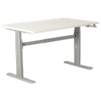 Actiforce Bureau, Wit Blad, 120 X 80 Cm, Hoogte Instelbaar Onderstel D.M.V. Handslinger, Hoogte 6 thumbnail 1