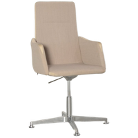 Ld Seating Harmony 832-Ra-Pra Designvergaderstoel, Taupe, Draaibaar Onderstel
