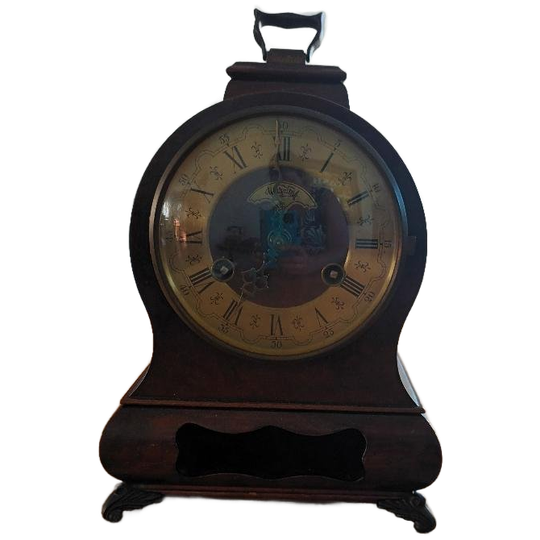 Antieke Nl Tafelklok Warmink Wuba 1