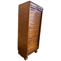 Vintage Art Deco Archiefkast / Rolluikkast