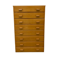 Vintage Schoolkast Papierkast Ladekast