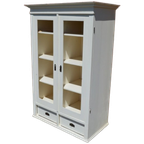 Oud Grenen Kledingkast Wit Geschilderd thumbnail 1