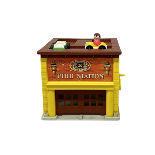 Vintage Fisher Price Brandweer Set Speelgoed 1