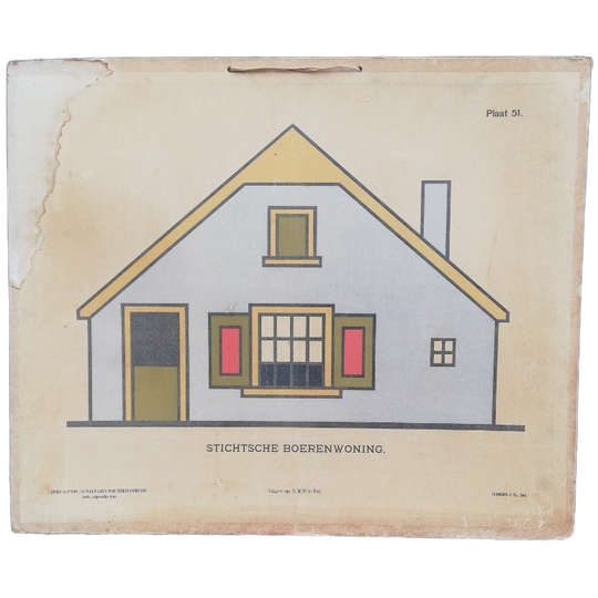 Schoolplaat Stichtsche Boerenwoning 1