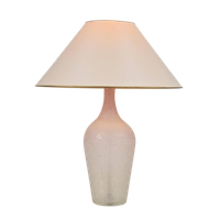 Xl Vintage Fles Tafellamp Vloerlamp Frosted Glas Italië '70