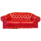 Chesterfield Melbourne 2-zits - Rood thumbnail 1