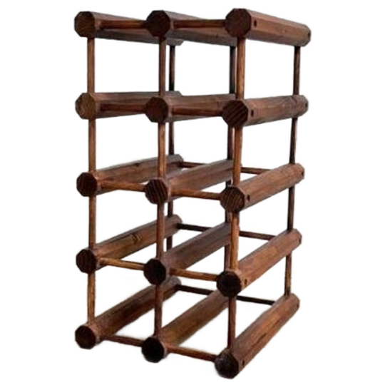 Richard Nissen Wijnrek – Teak – Deens Design - 9 Flessen 1