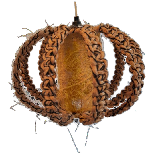 Vintage Hanglamp Sisal Retro Hanglamp 1