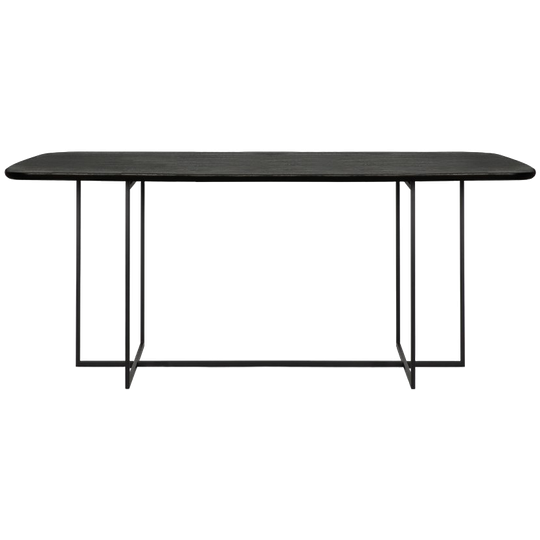 Ethnicraft Arc Eettafel - Eik Vernist - Zwart - Rechthoekig 1