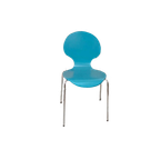 Set Van 4 Vlinderstoelen Eetkamerstoelen, Blauw thumbnail 1