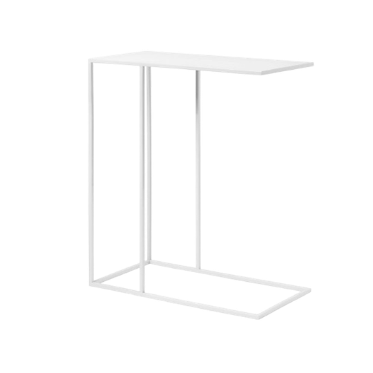 Blomus Fera Bijzettafel Van Staal, Gepoedercoat Wit. 1