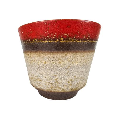 Xl Fohr Keramik - Fat Lava - Space Age - Bruin - Rood - Beige - 70'S