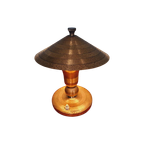 Art Deco Messing Lamp, Jaren 20-30 thumbnail 1