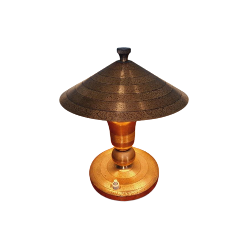Art Deco Messing Lamp, Jaren 20-30