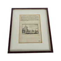 Kopergravure - Poort Tot Montfoort- Abraham Rademaker - 18E Eeuw