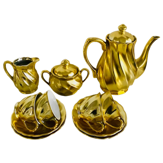 Vintage Gouden Theeservies Japans 1950’s 1