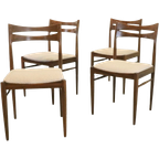 Set Van 4 Palissander Stoelen 'brome' Vintage Teddy thumbnail 1