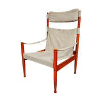 Safari Lounge Chair, Model 30, Designed By Erik Worts And Manufactured By Niels Eilersen, Denmark