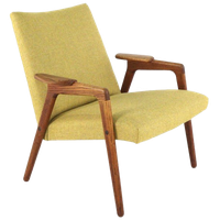 Pastoe Ruster Door Yngve Ekstrom Fauteuil Vintage Gestoffeerd