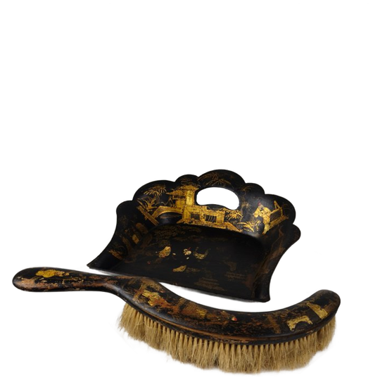 19e-eeuwse Franse Chinoiserie Papier-maché Silent Butler 1