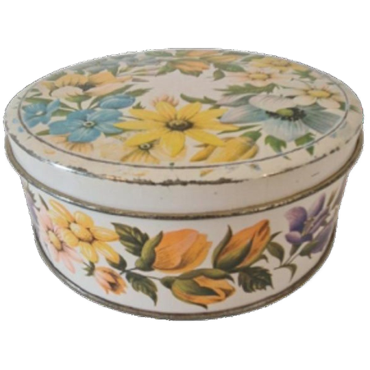 Vintage Koektrommel Koekjestrommel Blik 1