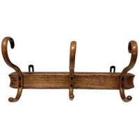 Antiek Thonet Wandkapstok Van Gebogen Beuken, Begin 1900