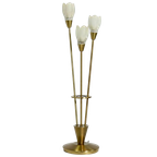 Brushed Brass And Glass Table Lamp Germany 1970S thumbnail 1