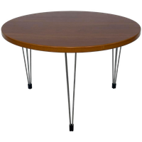 Vintage Ronde Salontafel Design Fritz Hansen Stijl