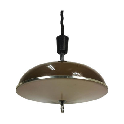 Vintage, Space-Age Hanglamp, Plafondlamp, Ufo Lamp Bruin