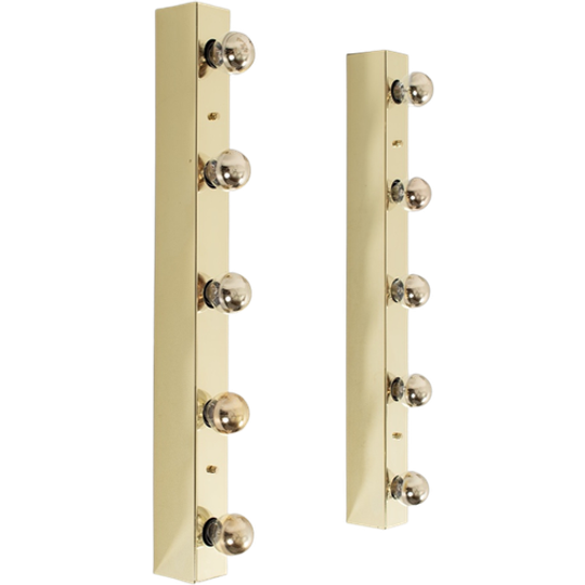 Set Van 2 Messing Spiegellampen 70293 1