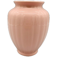 Vintage Roze Vaas Keramiek 80's