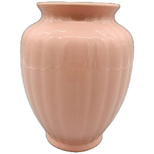 Vintage Roze Vaas Keramiek 80's 1