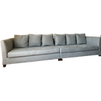 Flexform Bank Blauw Nieuw Bekleed thumbnail 1