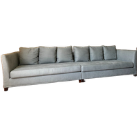 Flexform Bank Blauw Nieuw Bekleed