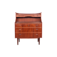 Teak Secretaire Met Spiegel Jaren 60