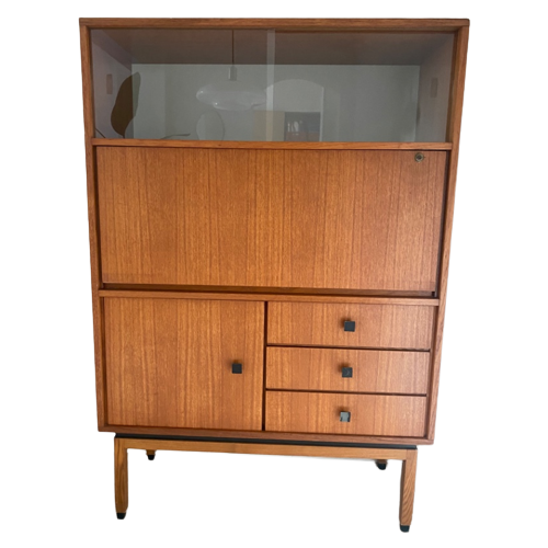 Vintage Highboard - Vitrinekast - Bureau