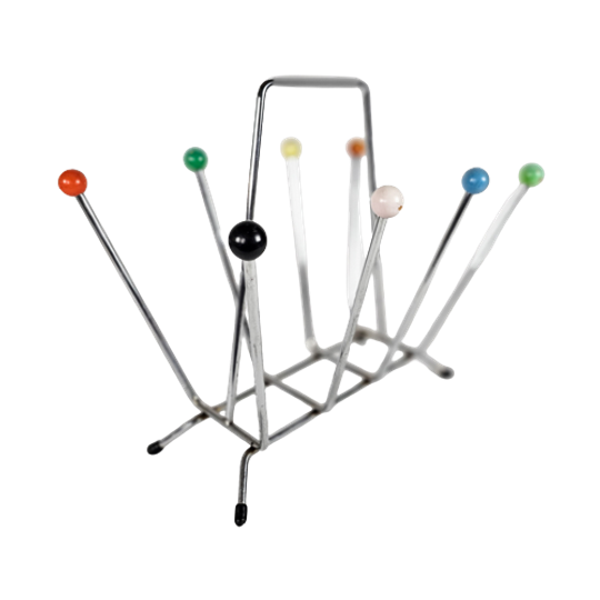 Lectuurbak Charles And Ray Eames Stijl - Atomic - Chroom - Hout - Sputnik - 80's 1