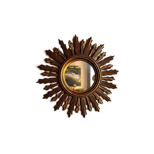 Italiaanse Zonnespiegel Sunburst Vintage Iaren 70 1
