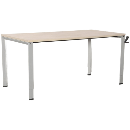 Ahrend 700 Bureau, Bladkleur Naar Keuze, 160 X 80 Cm, Hoogte Instelbaar D.m.v. Handslinger 1