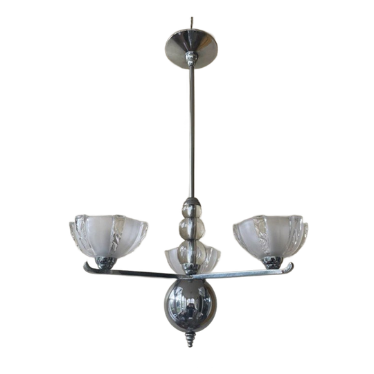 Aparte Art Deco 1930 Hanglamp Plafondlamp Lamp Frans 1