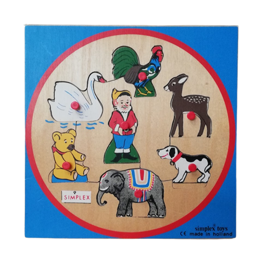 Simplex Knopjespuzzel Dieren 1