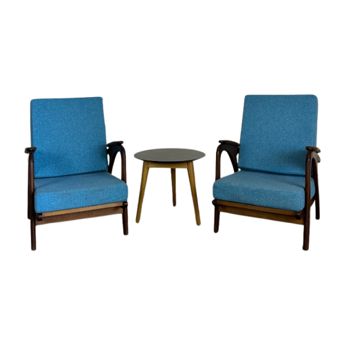 Twee Vintage Fauteuils Van B. Sprij Voor Vlaardingen N.V.